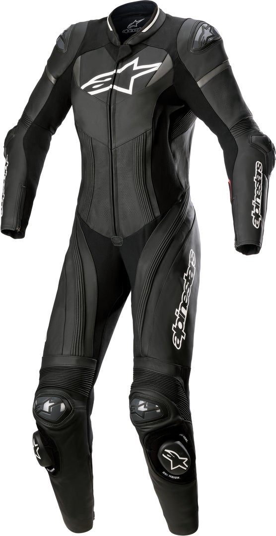 Alpinestars Stella GP Plus Dame 1-delt motorcykel læderdragt Sort/hvid 42 Figur 1