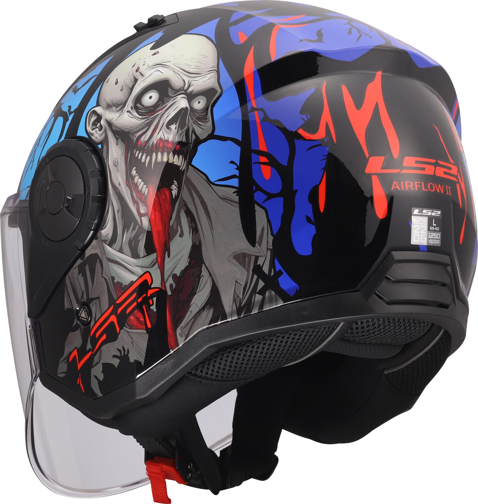 LS2 OF616 Airflow II Zombie II Jethelm L (59/60) Abbildung 4