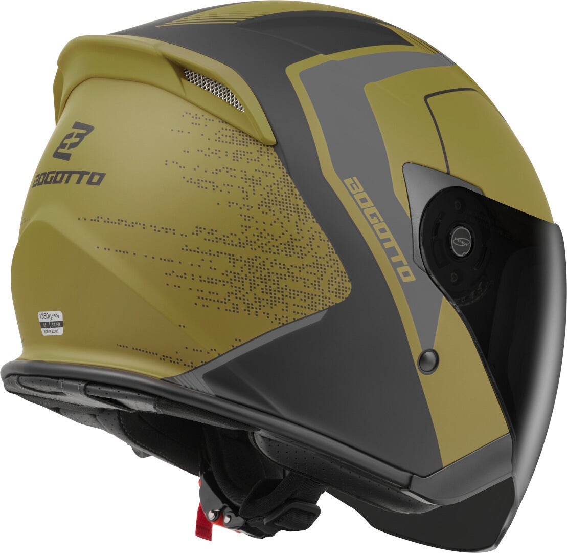 Side view of Bogotto H586 BT Illus Bluetooth Jet Helmet