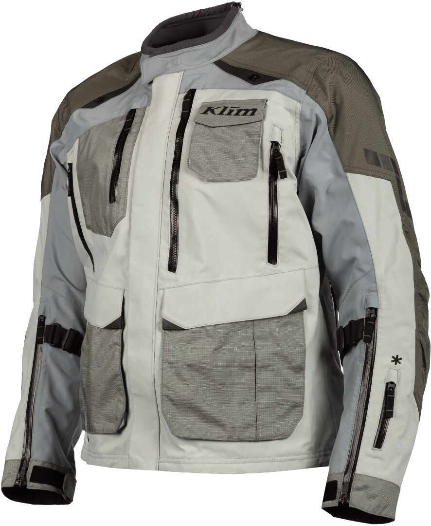 Klim Carlsbad Gore-Tex Motorrad Textiljacke hellgrau XL Abbildung 1