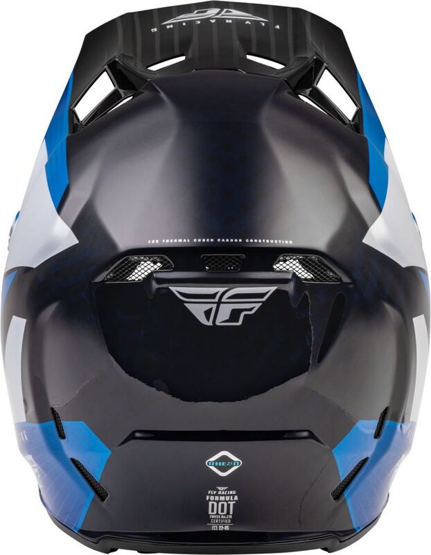 Capacete Formula Carbon Prime Azul/Branco/Azul Carbono XL azul XL Figura 3
