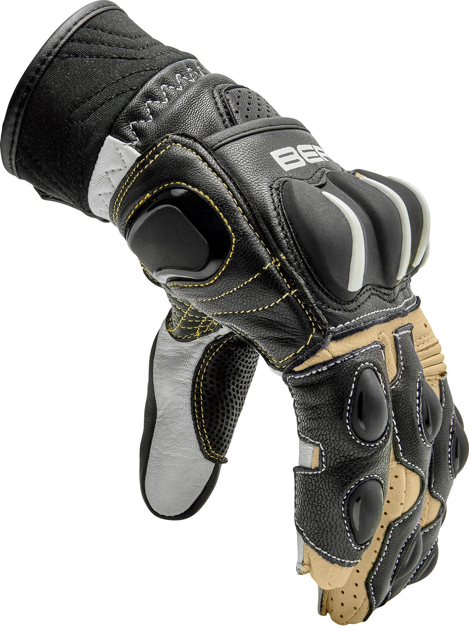 Berik Ariax Adventure Mănuși de motocicletă Negru/nisip S Figura 4