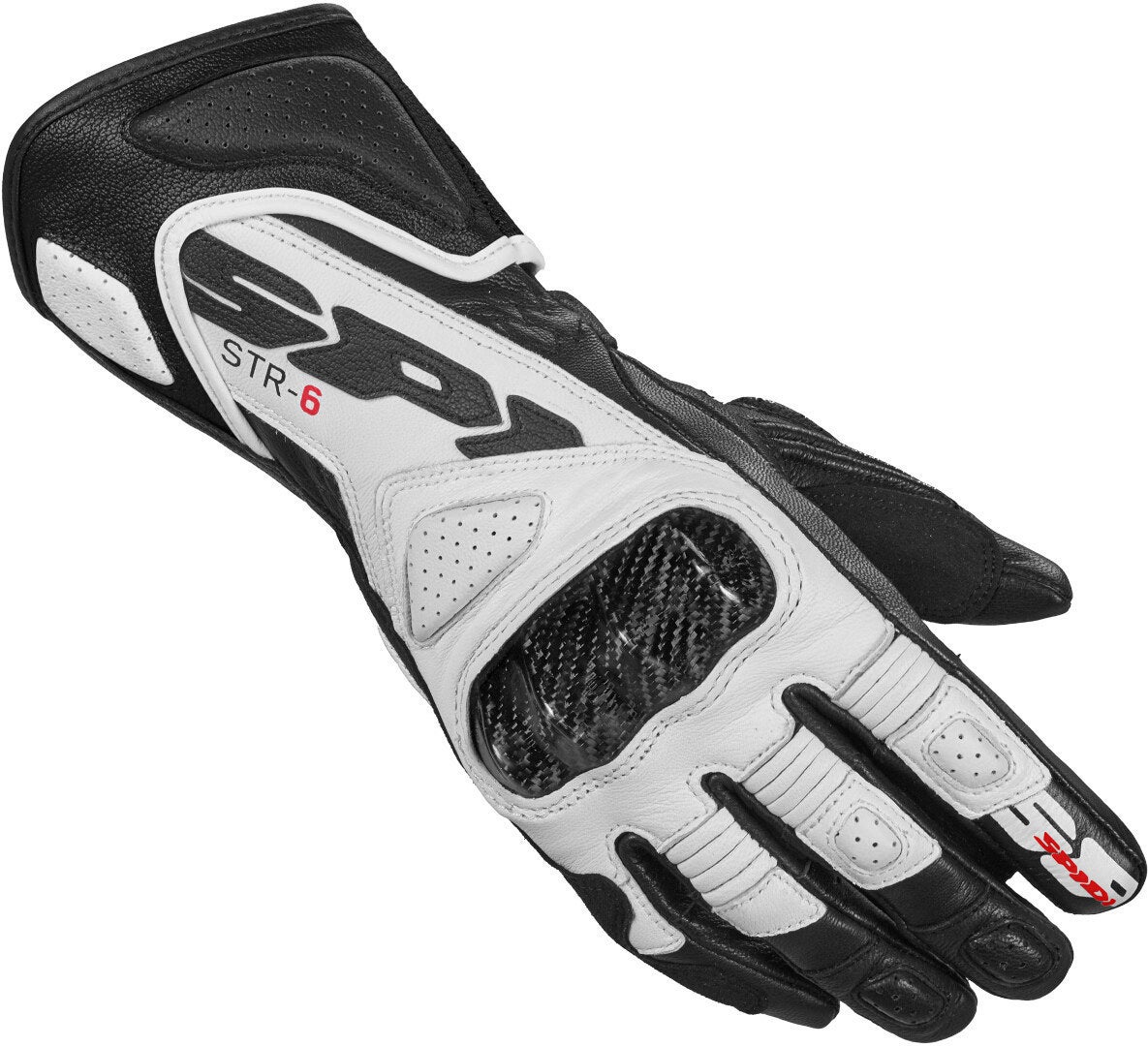 Spidi STR-6 Gants de moto pour dames Noir/Blanc S Figure 1
