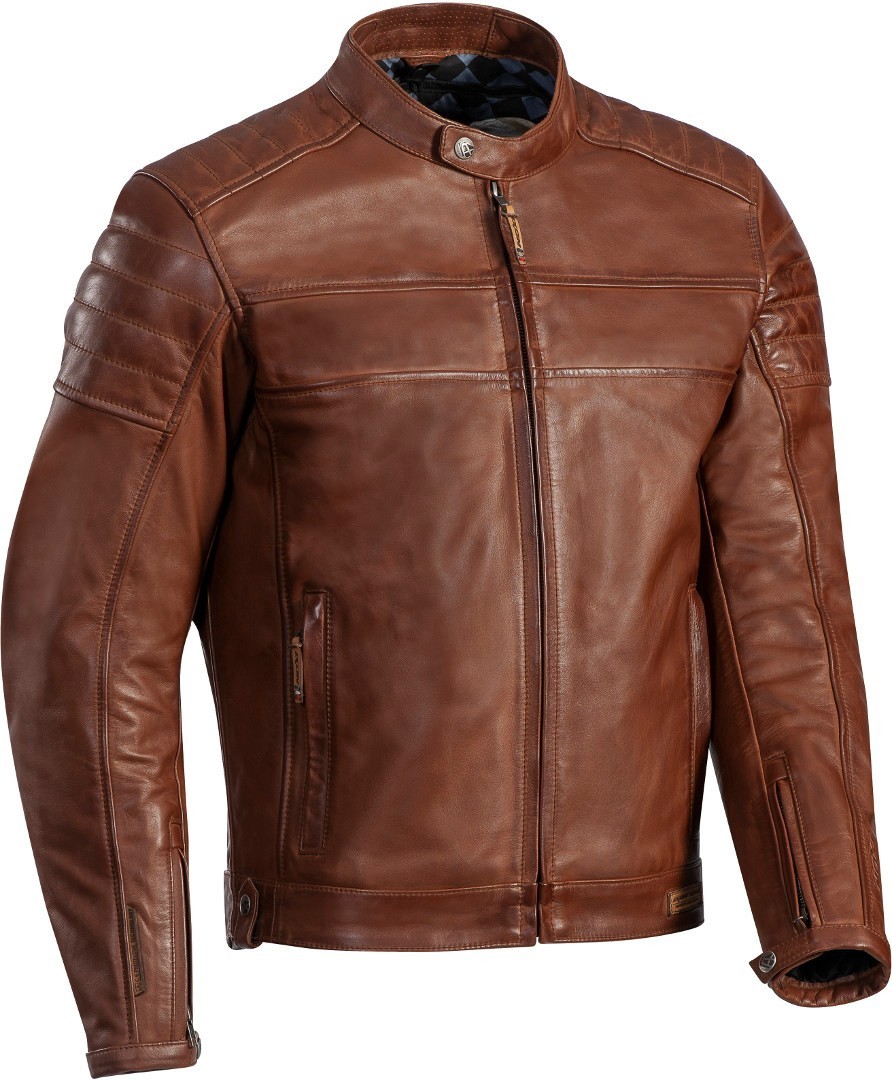 Ixon Spark Motorrad Lederjacke hellbraun (camel) L Abbildung 1