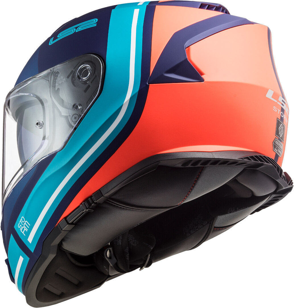 LS2 FF800 Storm Slant Kypärä Sininen/oranssi S (55/56) Kuva 7