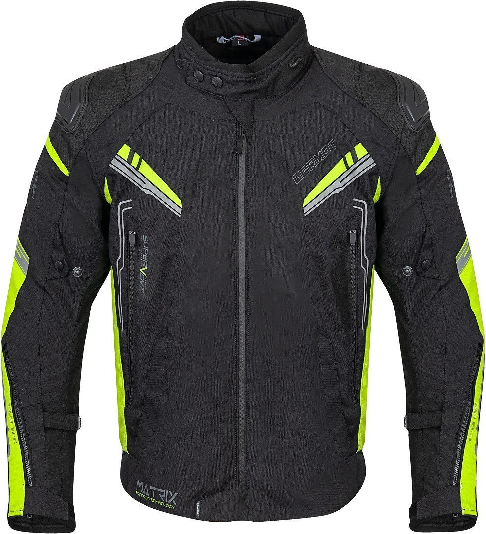 Germot Matrix Kurtka tekstylna motocykl czarno/żółty 3XL Rysunek 1