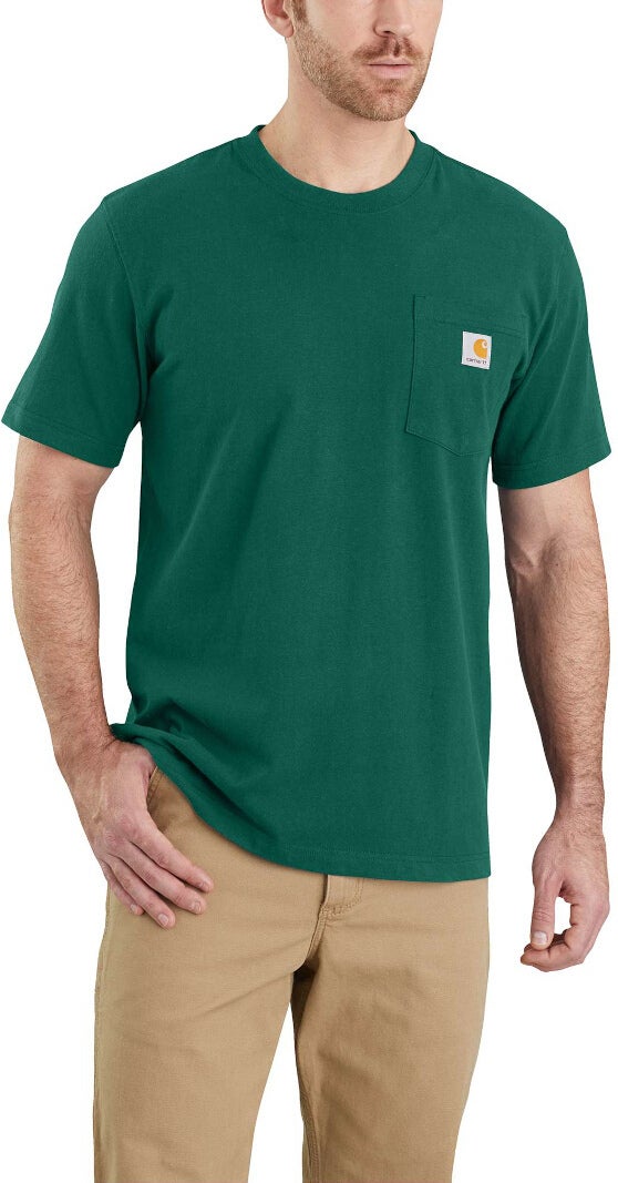 Carhartt Workwear Pocket Triko tmavě zelená S Obrázek 2