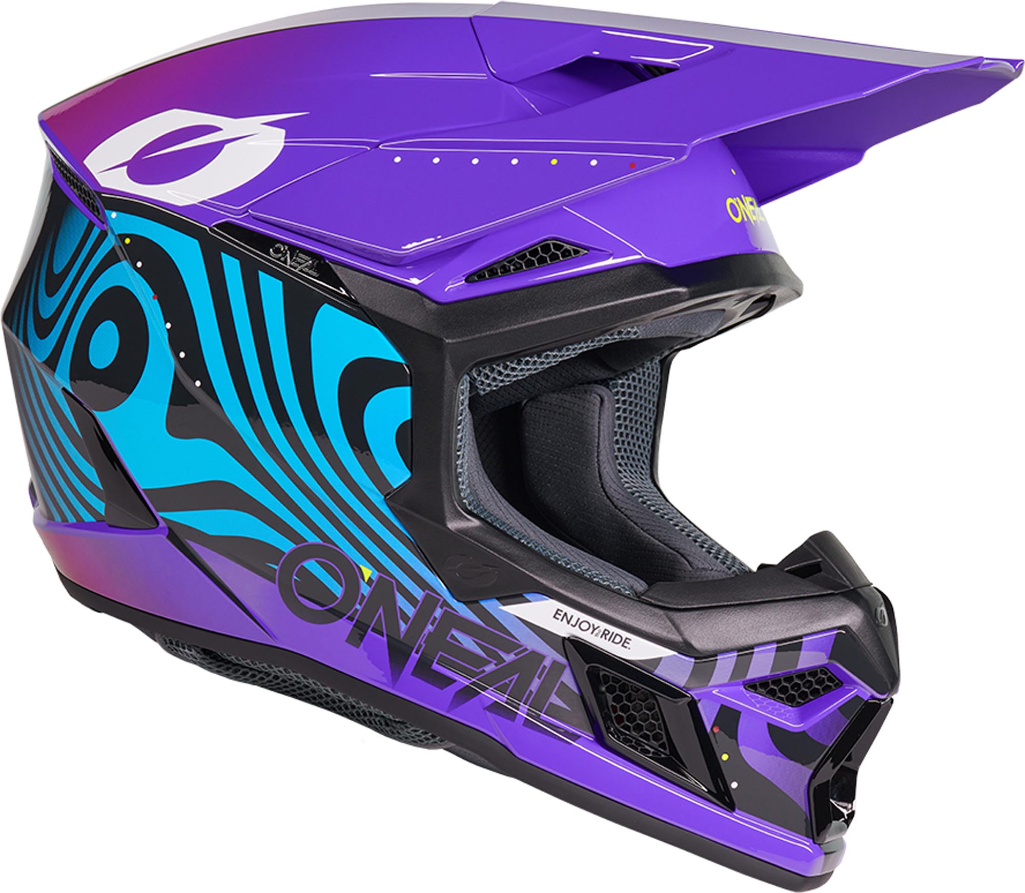 Oneal 3SRS Nova Casco da motocross viola S (55/56) Figura 6