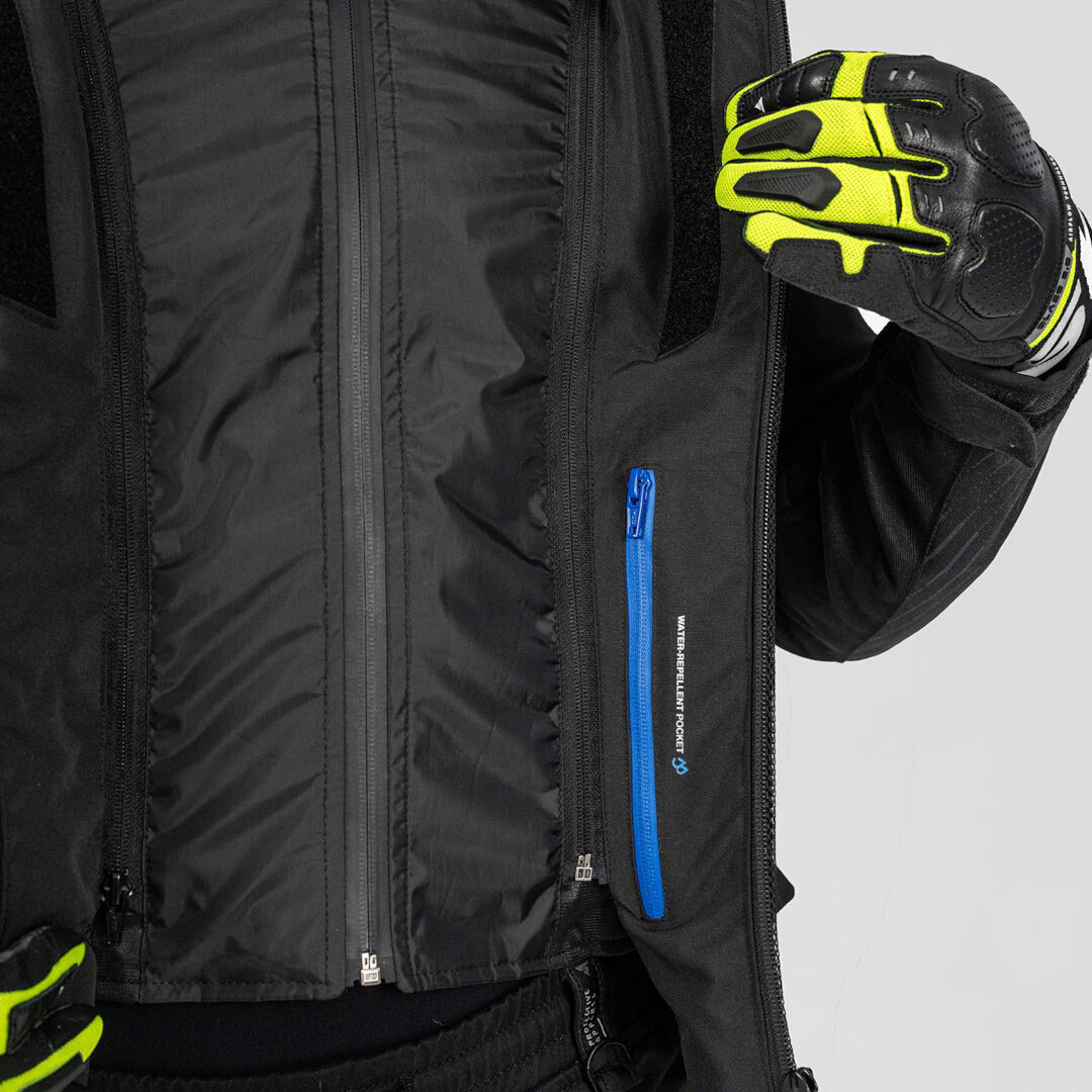 SHIMA Solid 2.0 Vented waterproof Motorcycle Textile Jacket black/yellow M Figure 7