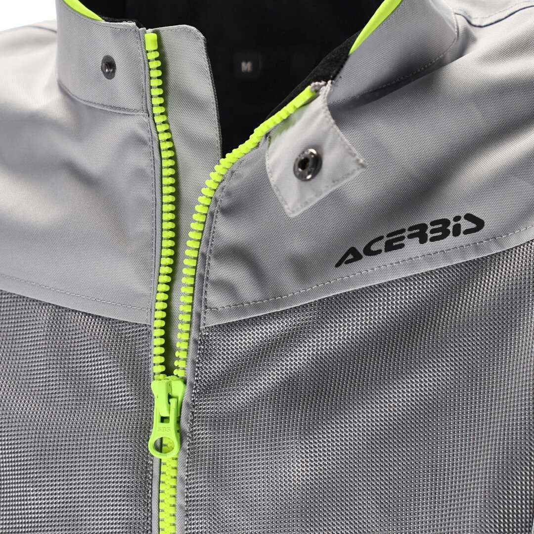 Acerbis Ramsey Vented 2.0 Mesh Motorcycle Textile Jacket grey/yellow XL Figure 5