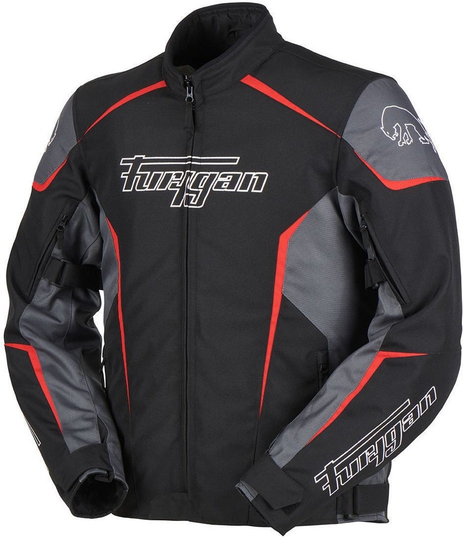 Furygan Yori Waterproof Motorcycle Textile Jacket black/grey/red L Figure 2