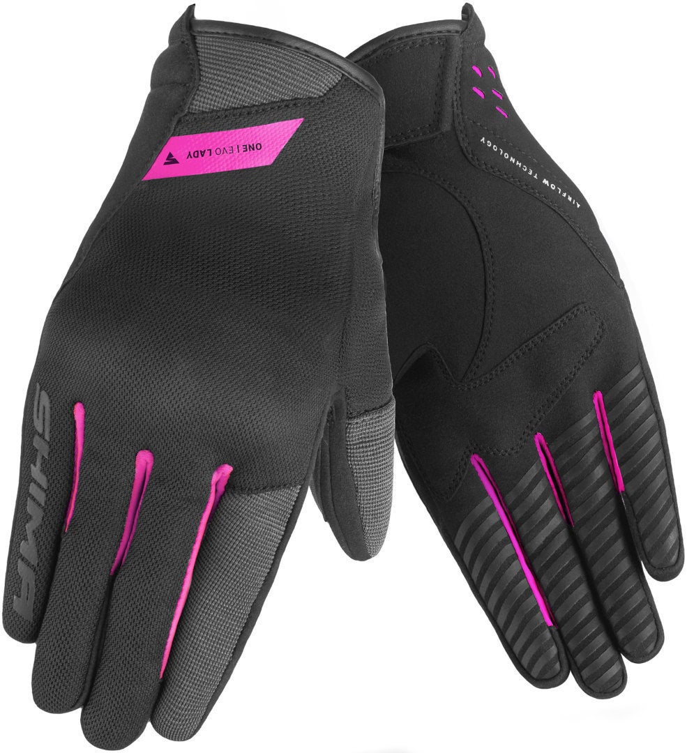 SHIMA One Evo Motorcykelhandsker til damer sort/pink M Figur 3