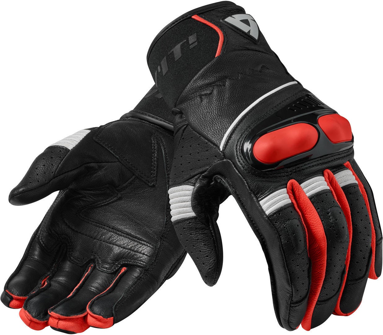 Revit Hyperion Motorradhandschuhe schwarz/rot L Abbildung 1