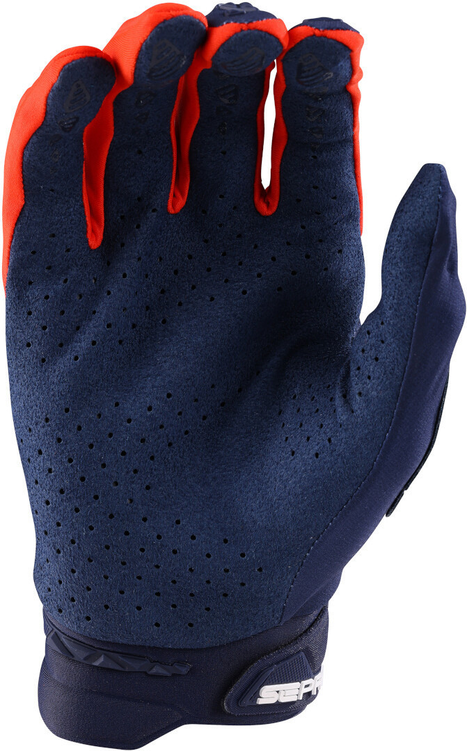Troy Lee Designs SE Pro Solid Motocross Handschuhe blau/orange M Abbildung 2