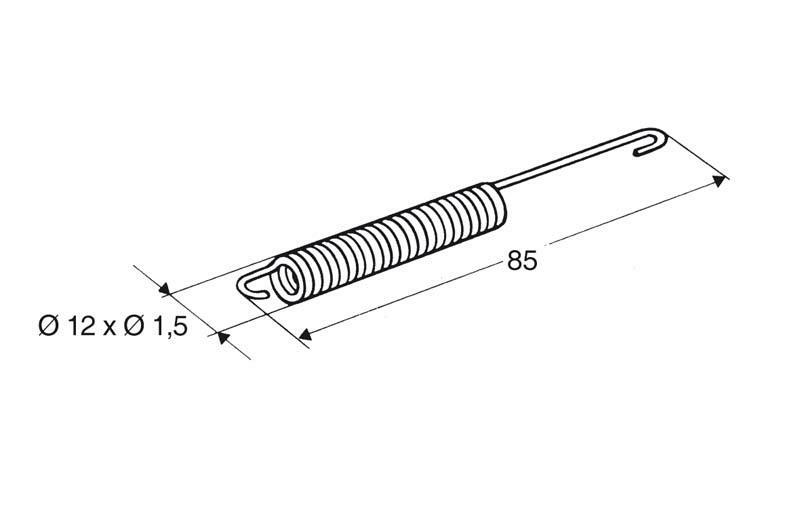 Buzzetti Arc 87x18,3 mm pentru suportul central 445917 Figura 1