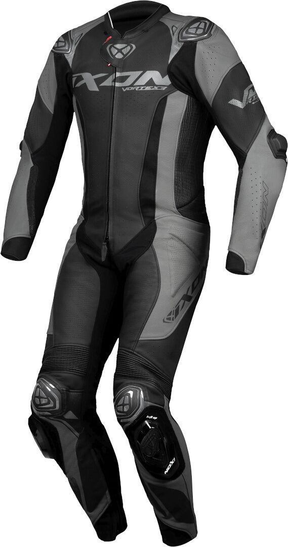 Ixon Vortex 3 1-Piece Motorcycle Leather Suit black/grey M Figure 1