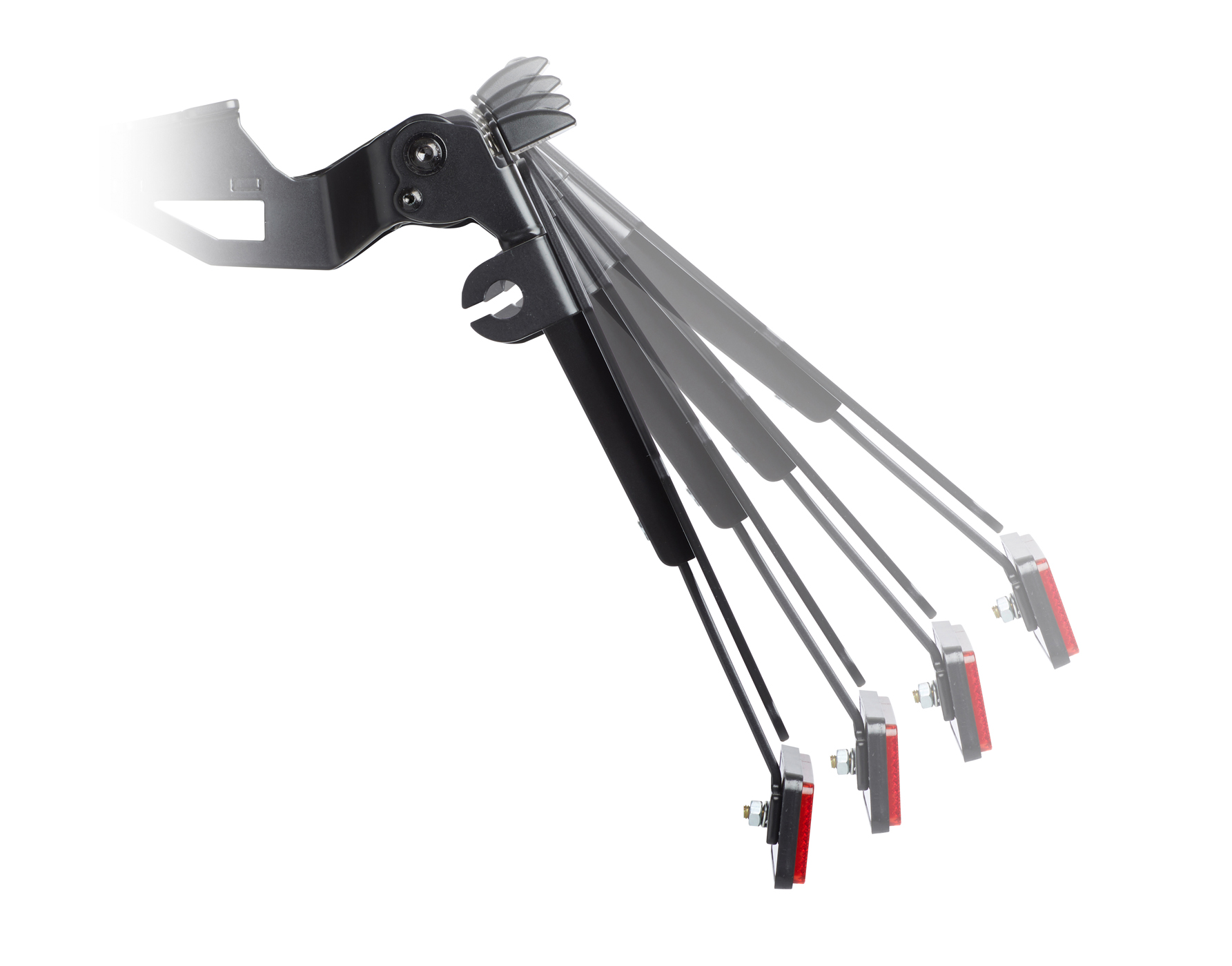 Set complet plug and play pentru suportul de plăcuță PROTECH, cu 4 semnalizatoare LED, oțel inoxidabil/aluminiu vopsit cu pulbere neagră Figura 3