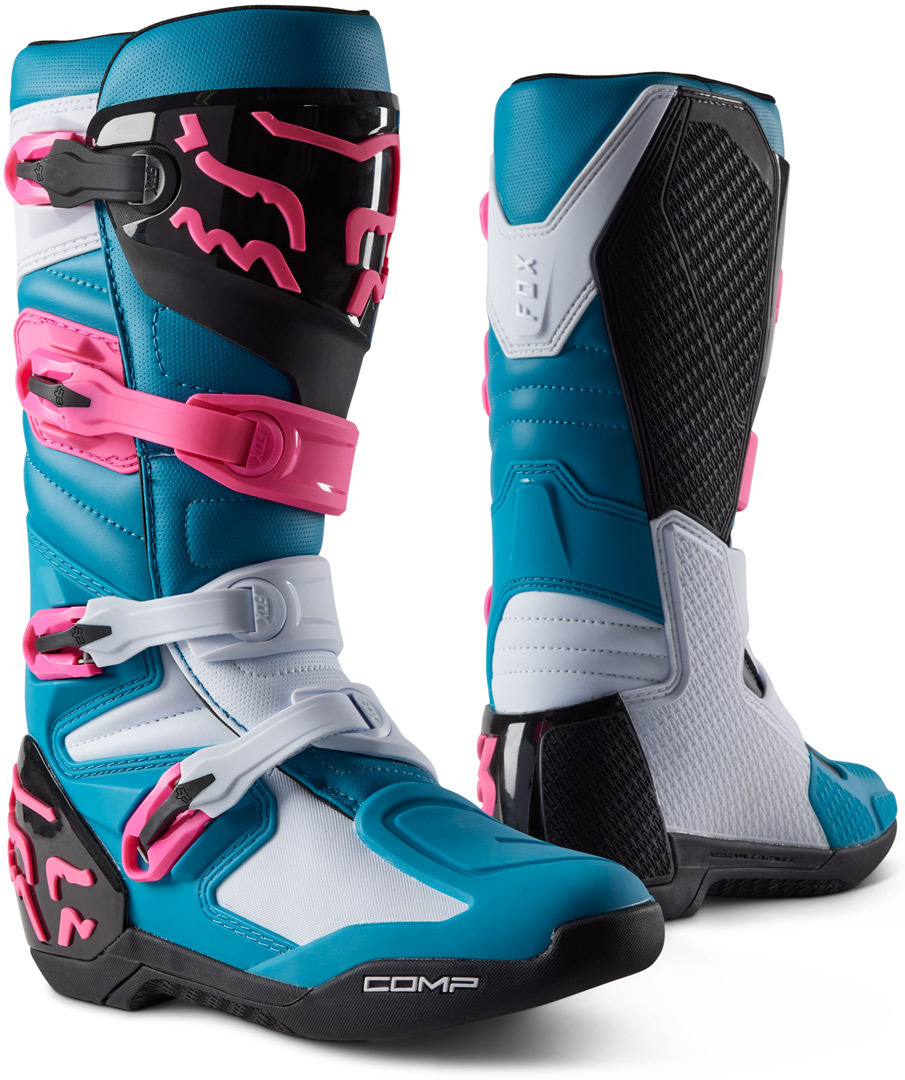 FOX Comp Motocross Stiefel blau/pink 9 Abbildung 1