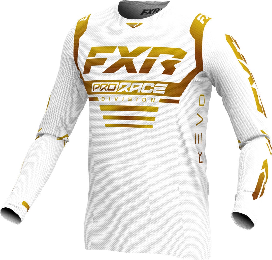FXR Revo 2024 Motocross Jersey white/gold L Figure 1