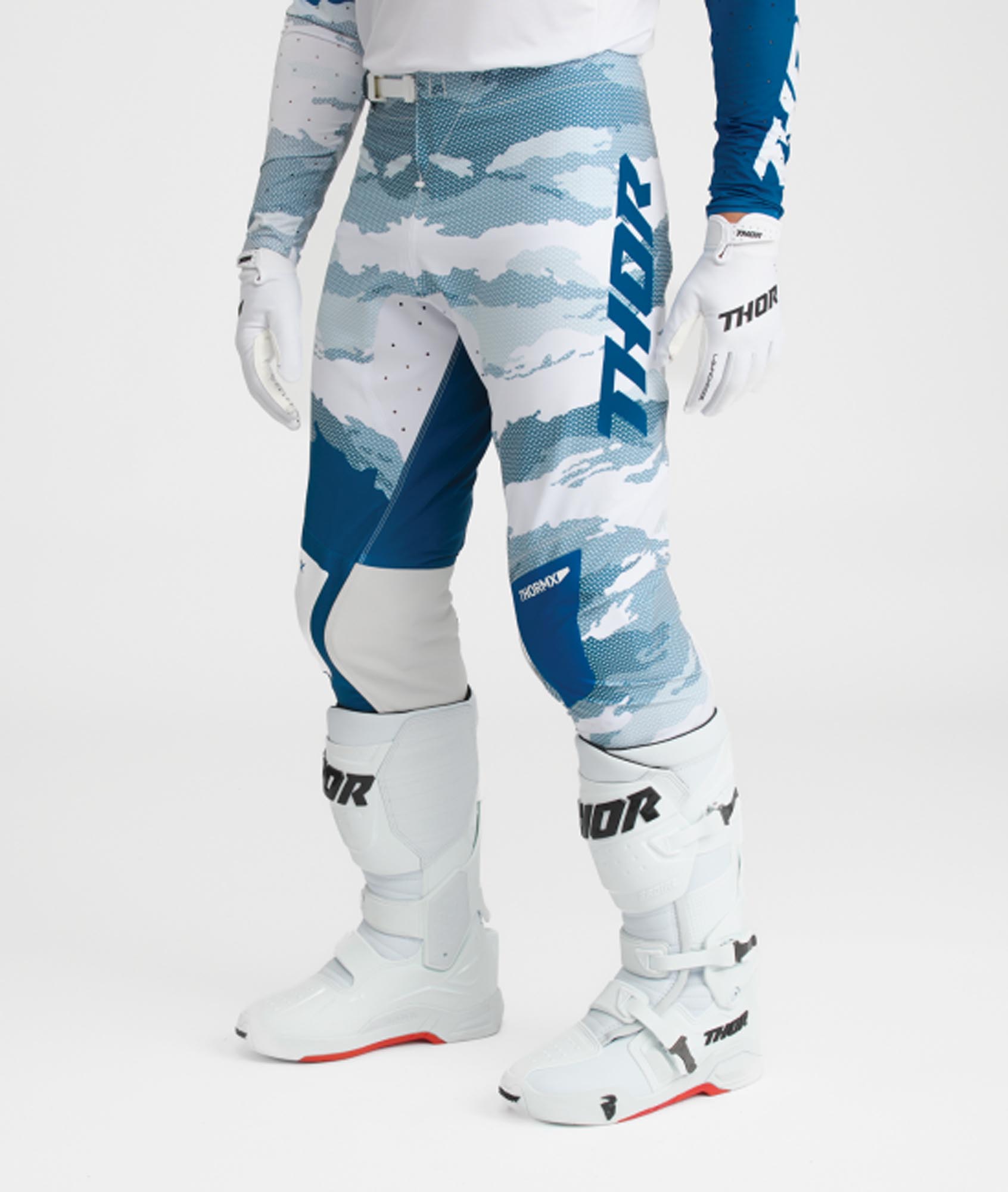 Thor Sportmode Recon Motocross hlače belo/modro 30 Slika 7