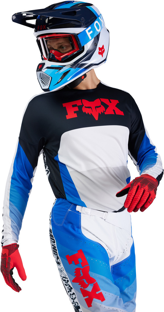 FOX 360 Fade Motocross Jersey weiß/blau XL Abbildung 9