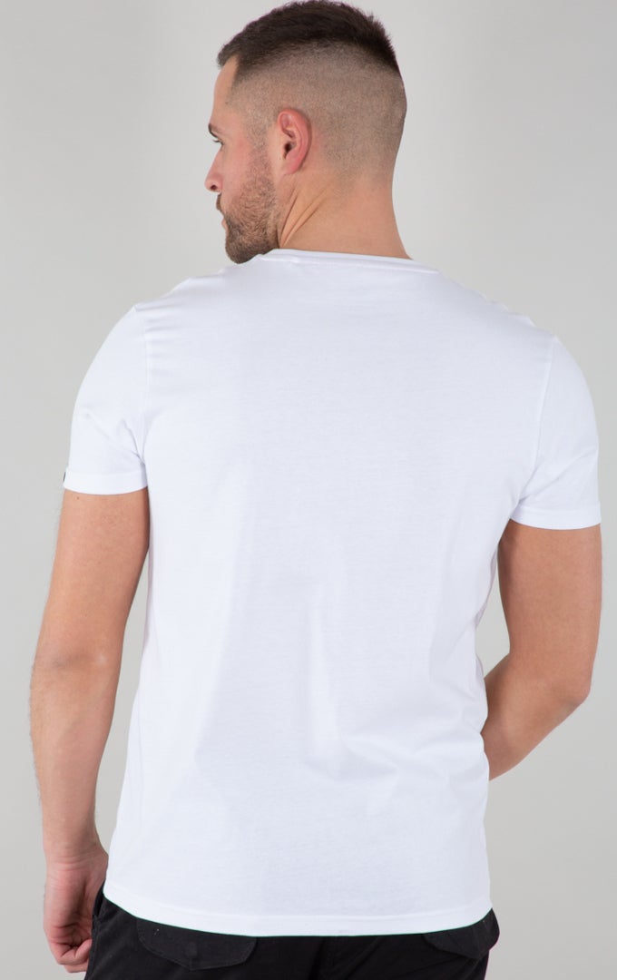 Alpha Industries Alpha Embroidery Heavy T-Shirt weiß/schwarz S Abbildung 2
