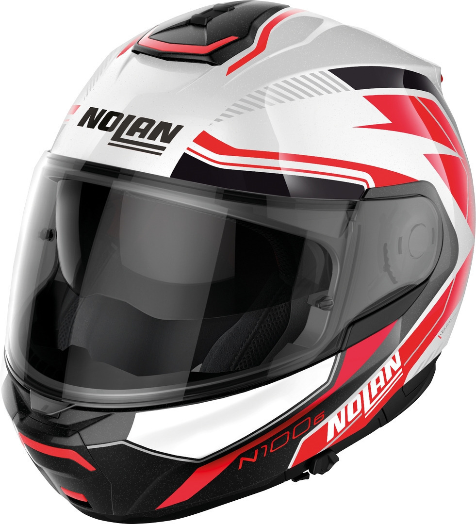 Nolan N100-6 Surveyor N-Com Cască Alb/Negru/Roșu S (56) Figura 1