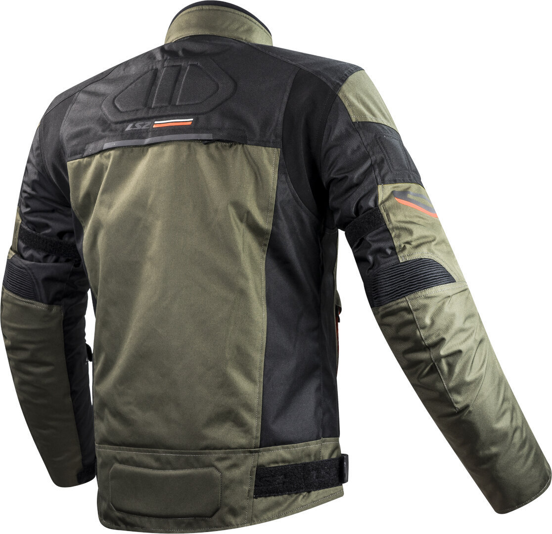 LS2 Shadow waterproof Motorcycle Textile Jacket Khaki/Black 4XL Figure 2