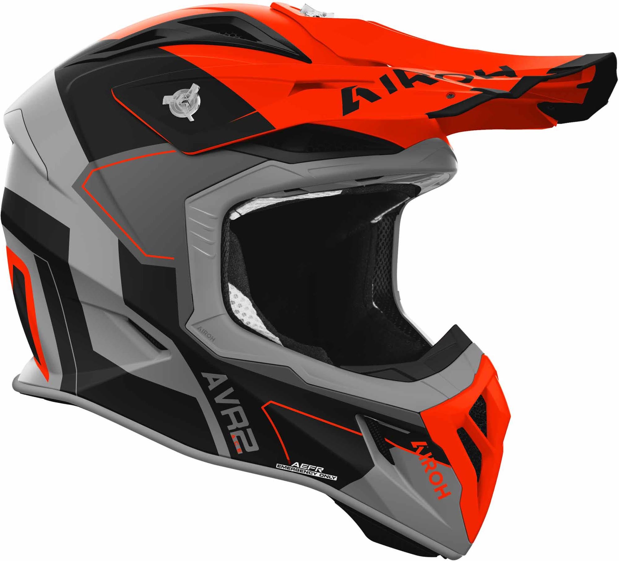 Airoh Aviator Ace 2 Shield Motokrosová helma černá matná/šedá/oranžová XL (61) Obrázek 2