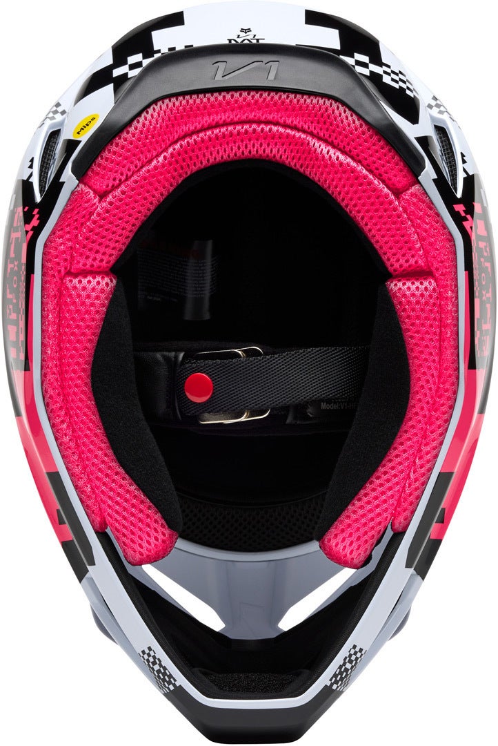 FOX V1 Digi Image Motocross Helmet black/hotpink L (59/60) Figure 2