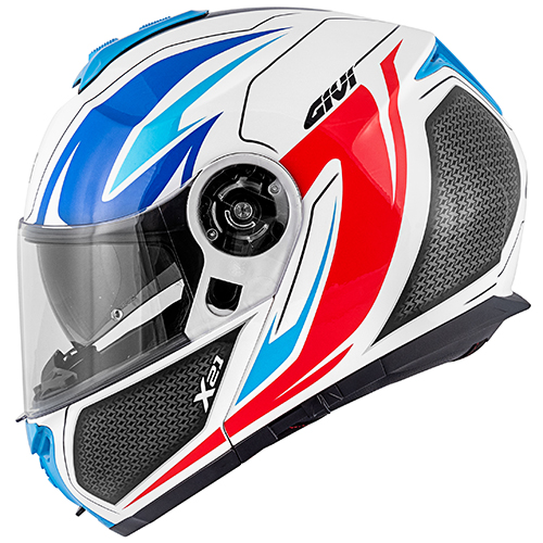 GIVI X.21 Challenger Shiver Uppfällbar hjälm Svart/titan/gul matt XS Figur 2