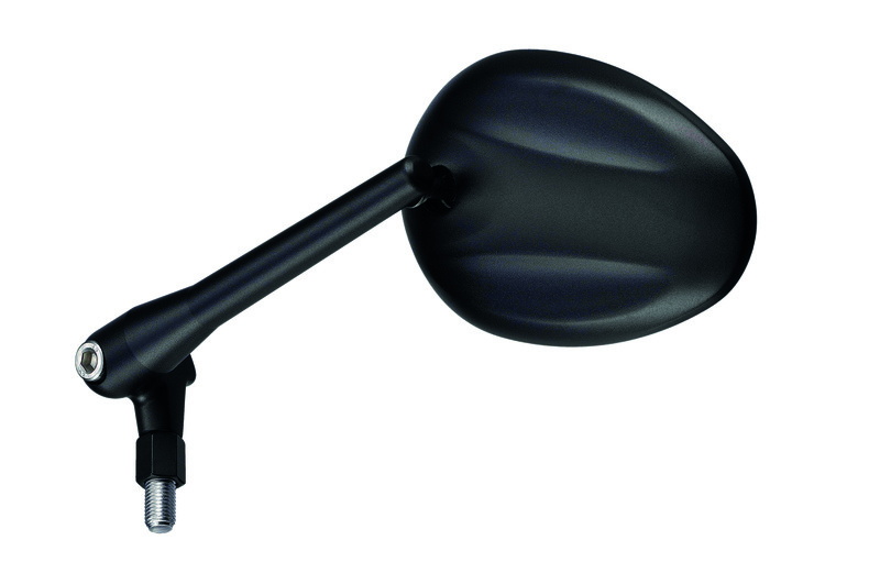 Bihr Universal Pebble spegel M10/125 - svart Figur 1