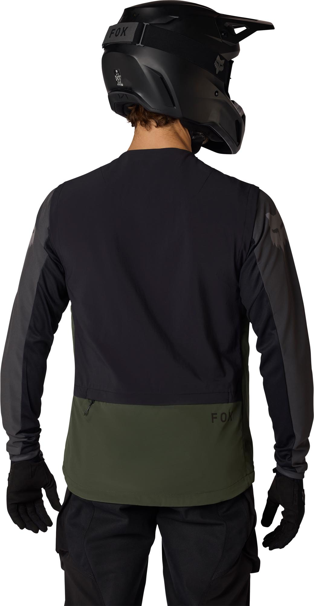 FOX Ranger Wind Off-Road wasserdichte Motocross Weste oliv/schwarz M Abbildung 4