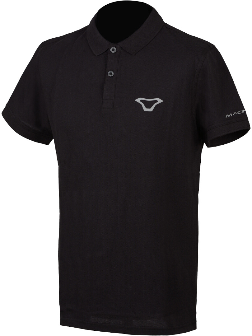Macna Tricou Polo Negru/argintiu L Figura 1