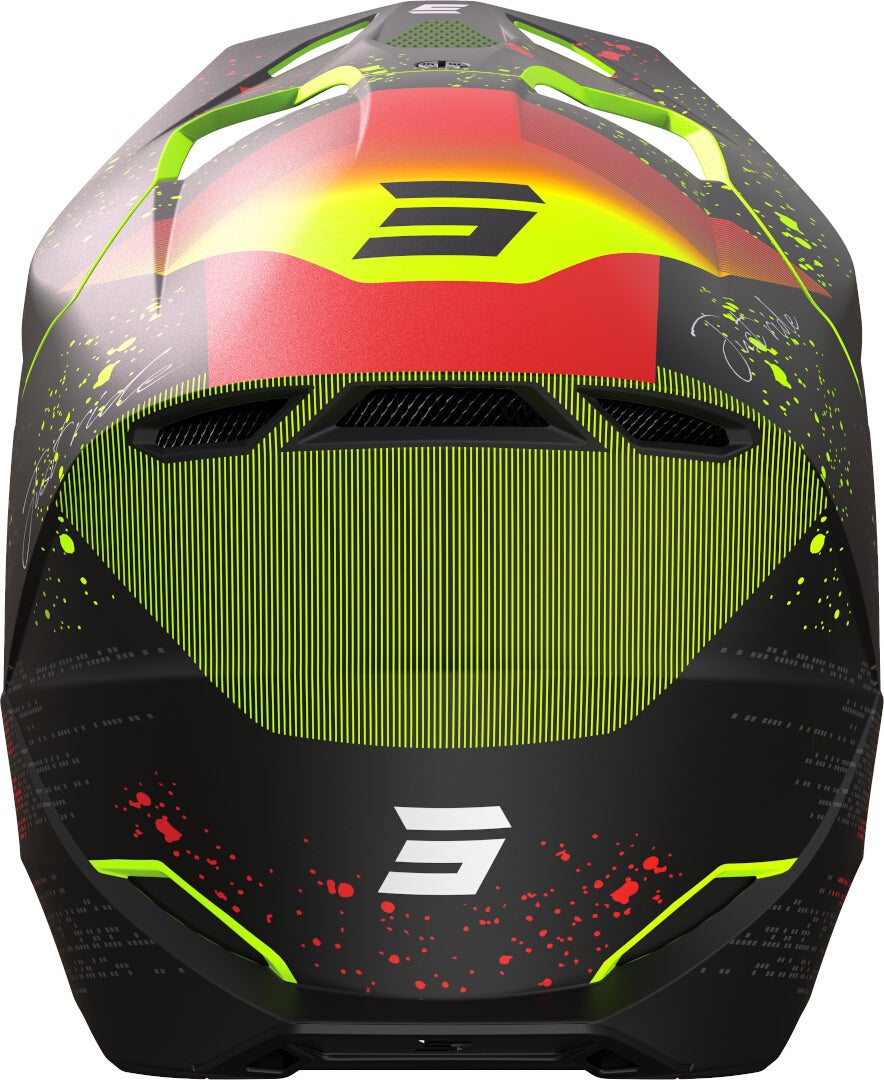Shot Furious Matrix Motocross hjelm sort/gul/rød L (59/60) Figur 2