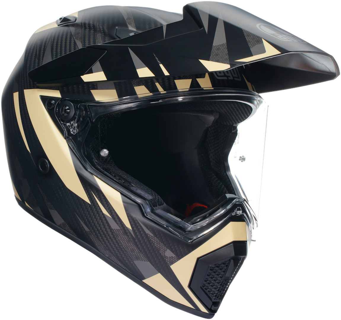 AGV AX-9 Steppa Capacete preto fosco/bege MS (57/58) Figura 1