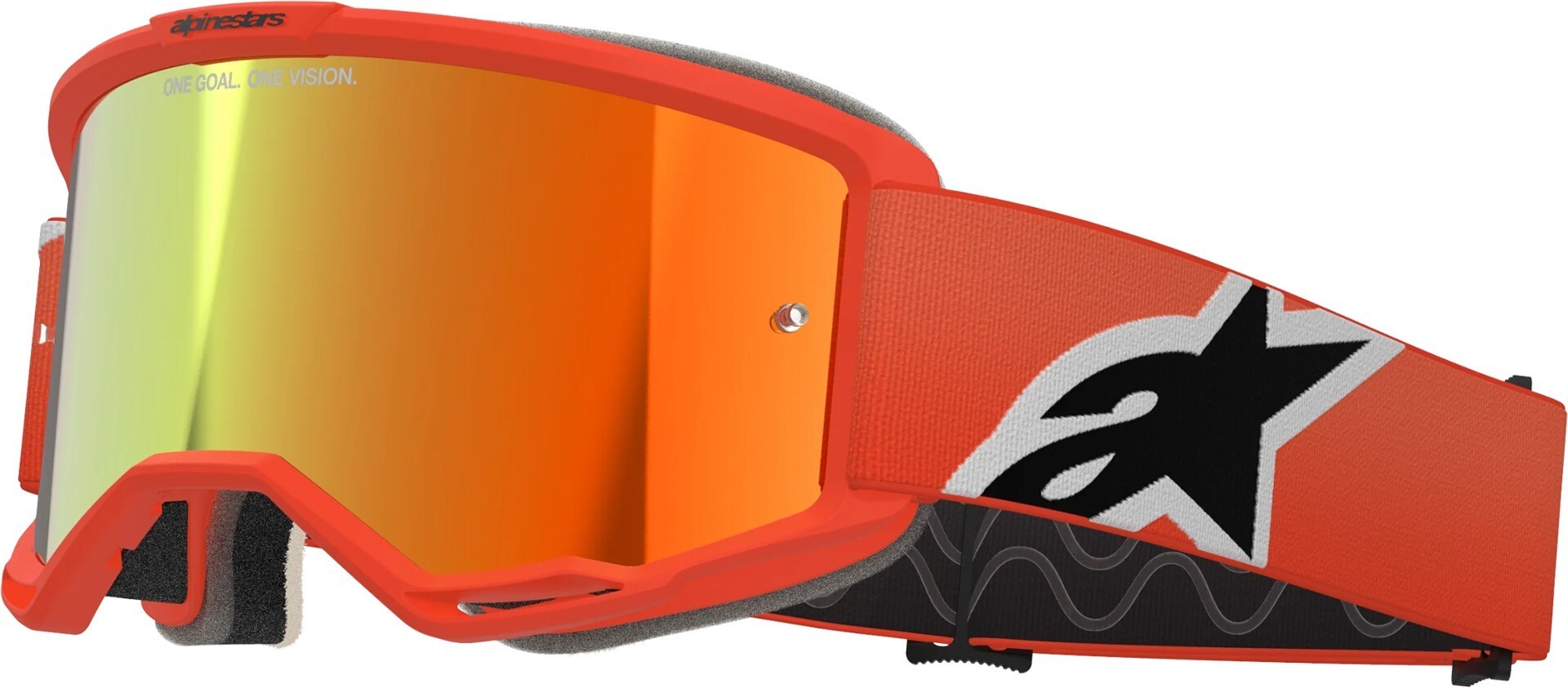 Alpinestars Vision 5 Corp Mirror Ochelari de motocross portocaliu Figura 1