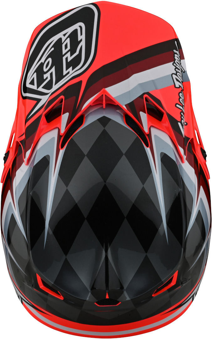Troy Lee Designs SE4 Warped Polyacrylite MIPS Cască de motocross roșu XL (60/61) Figura 2