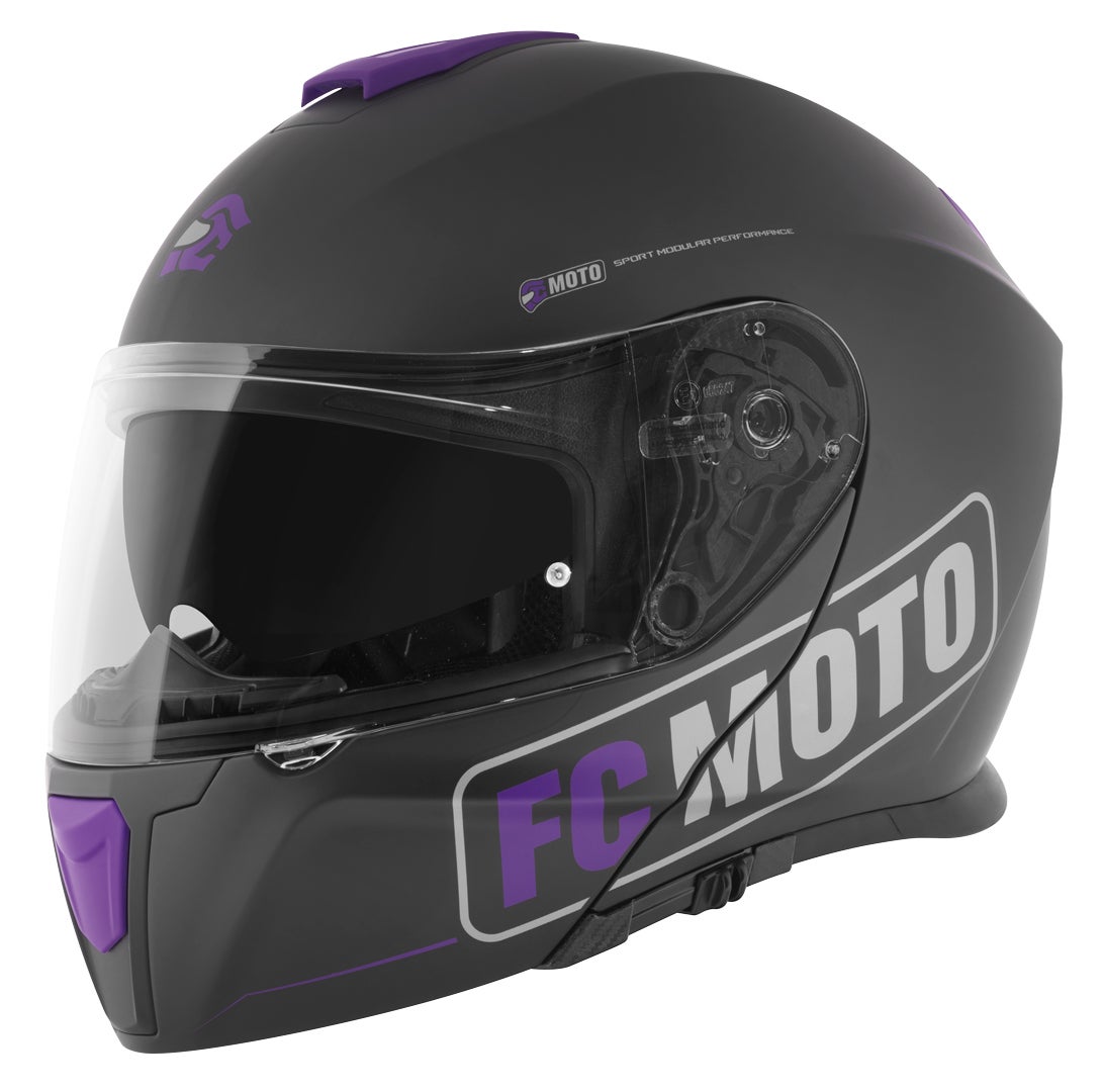 FC-Moto Novo Straight Casco nero/viola S (55/56) Figura 3