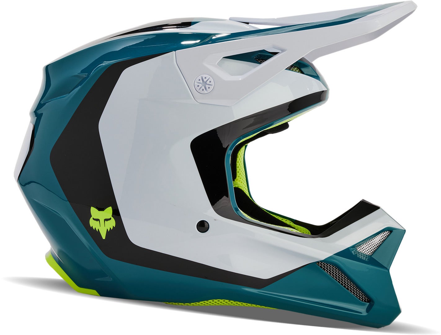 FOX V1 Nitro MIPS Motocross Helm weiß/petrol/schwarz XXL (63/64) Abbildung 9