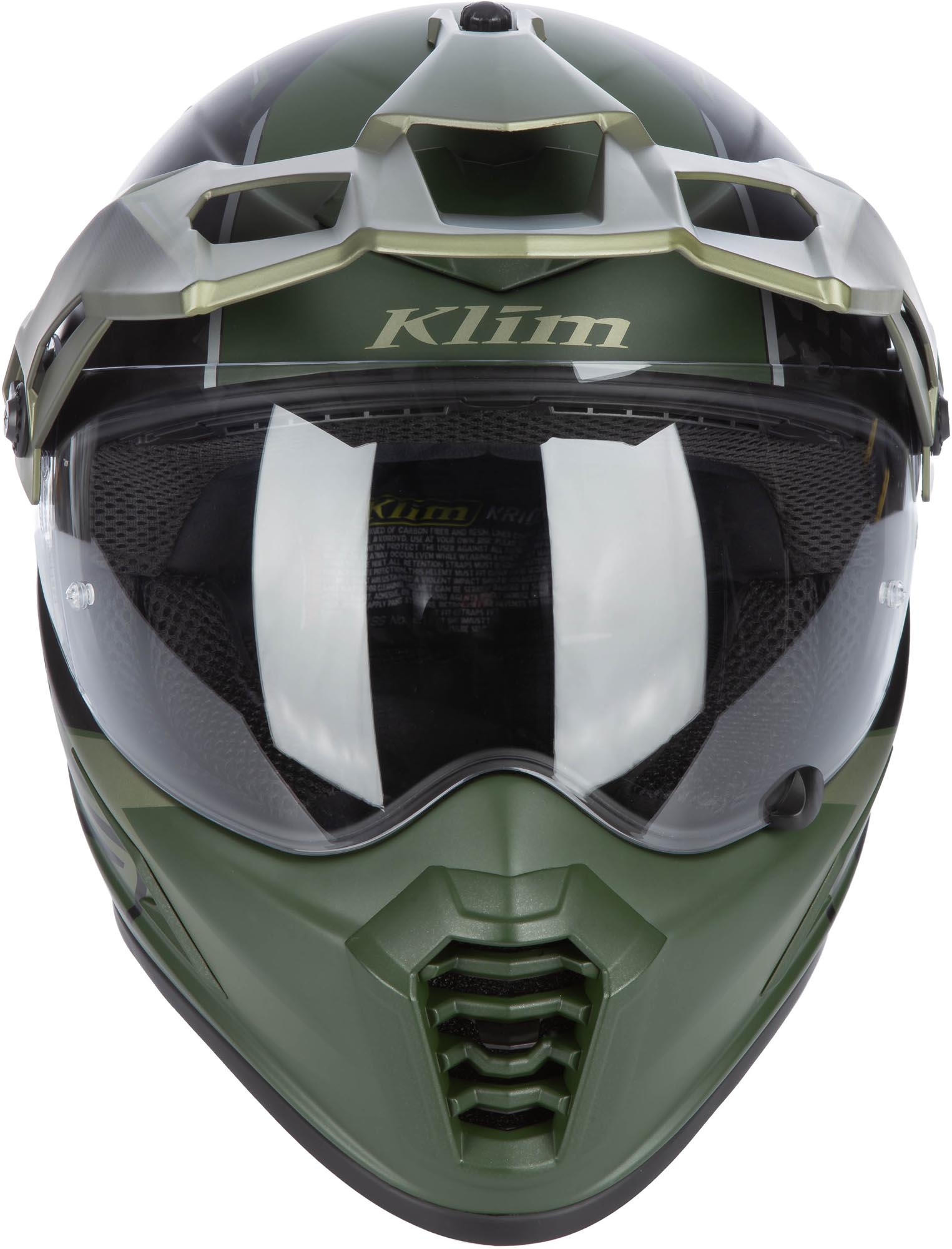 Klim Krios Pro Echo Carbon Cască Enduro Negru mat/verde L (59/60) Figura 2