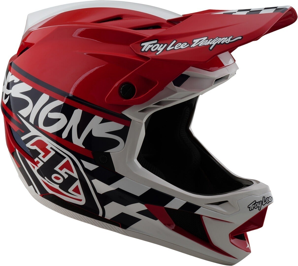 Troy Lee Designs D4 Mips Fifty-50 Polyacrylite Downhill Helm white/red S (55/56) Figure 4