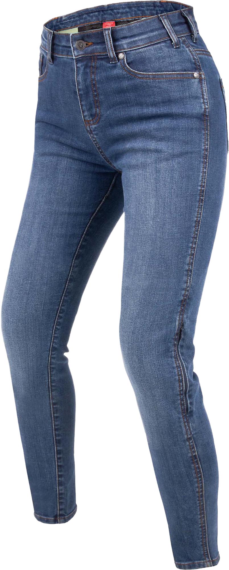Rebelhorn Classic 3 Skinny Fit Ladies Motorcycle Jeans blue washed out 28/32 Figure 1