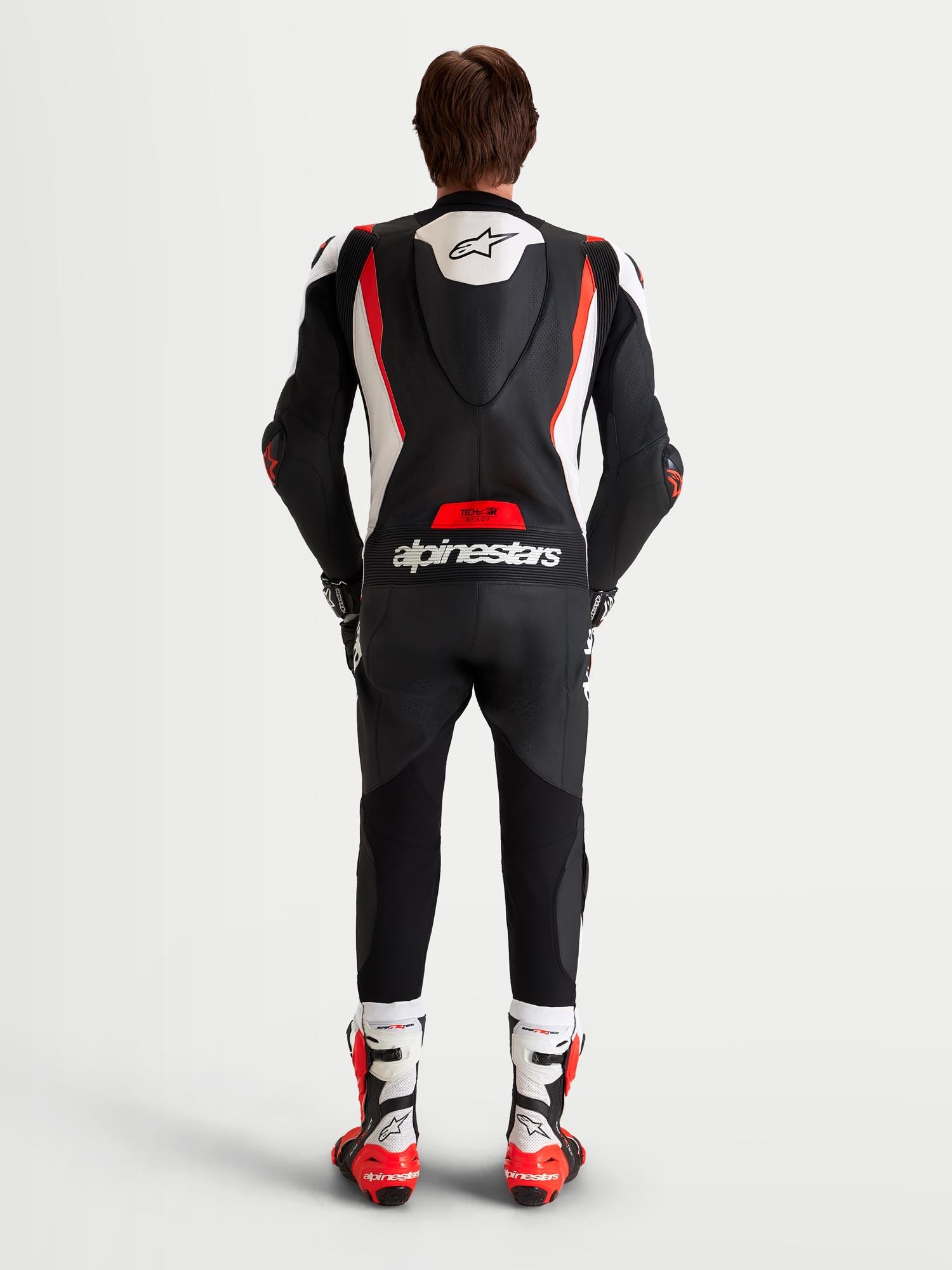 Alpinestars Missile V3 1-Teiler Motorrad Lederkombi schwarz/weiß/rot 60 Abbildung 7