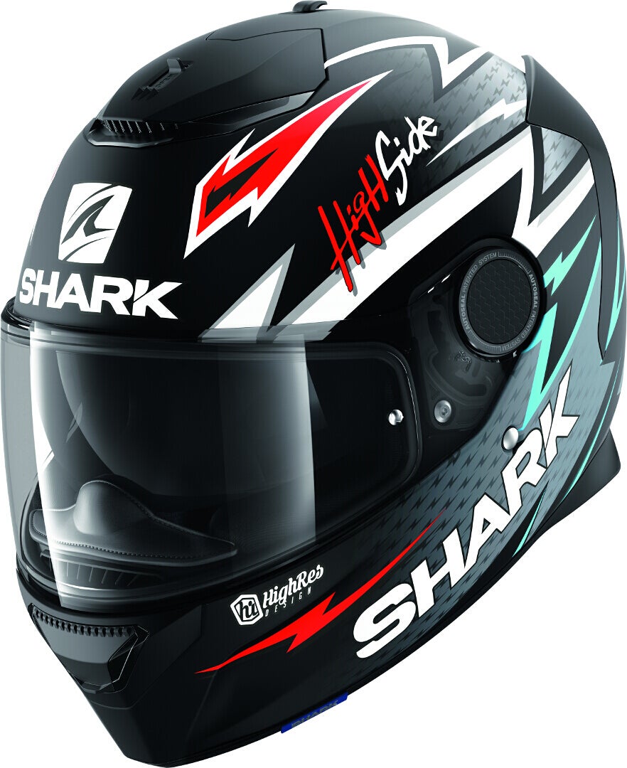 Shark Spartan Adrian Parassol Mat Přilba Černá/stříbrná/červená S (55/56) Obrázek 1