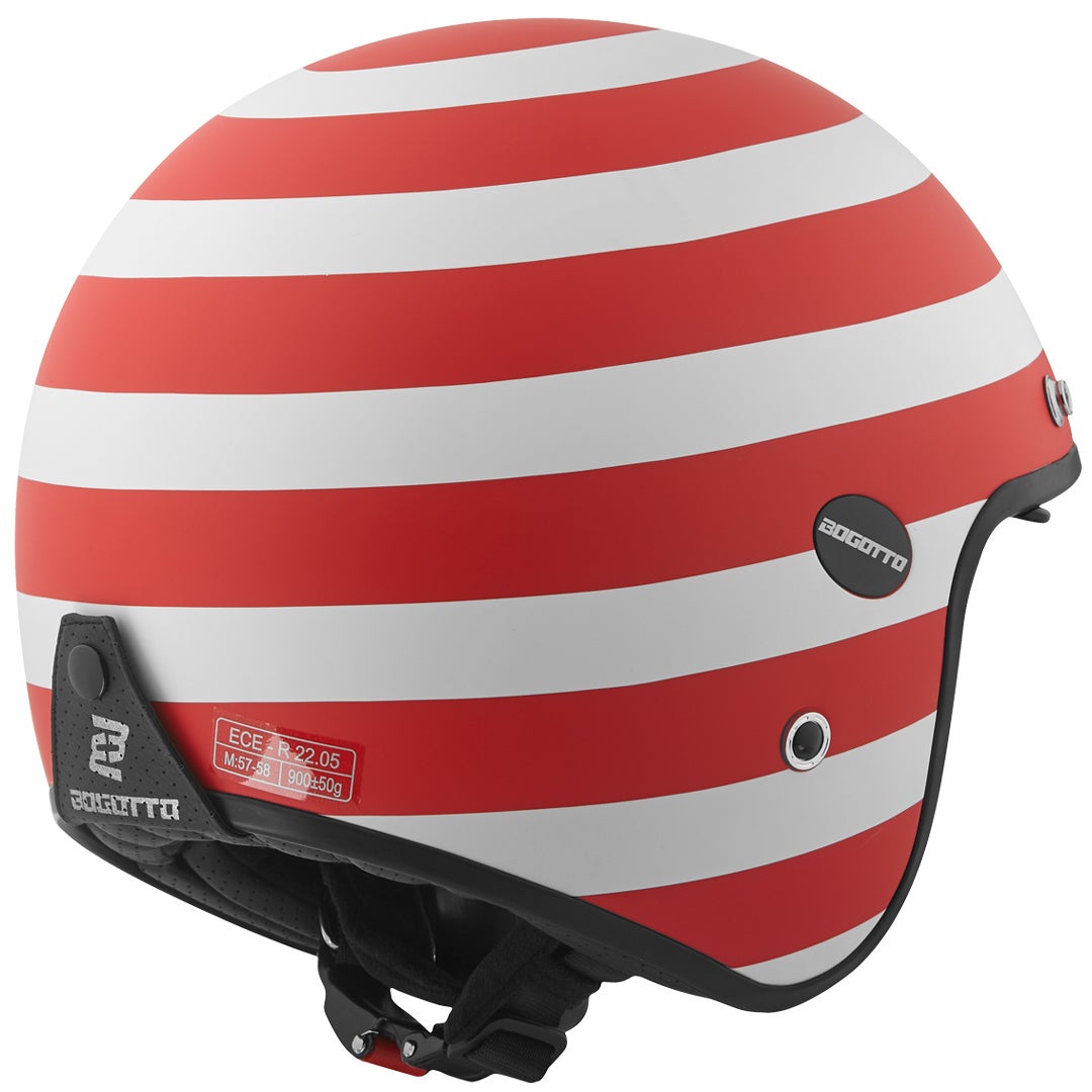 Bogotto V587 Scacchi Carbon Jet Helm rood/wit M Figuur 2