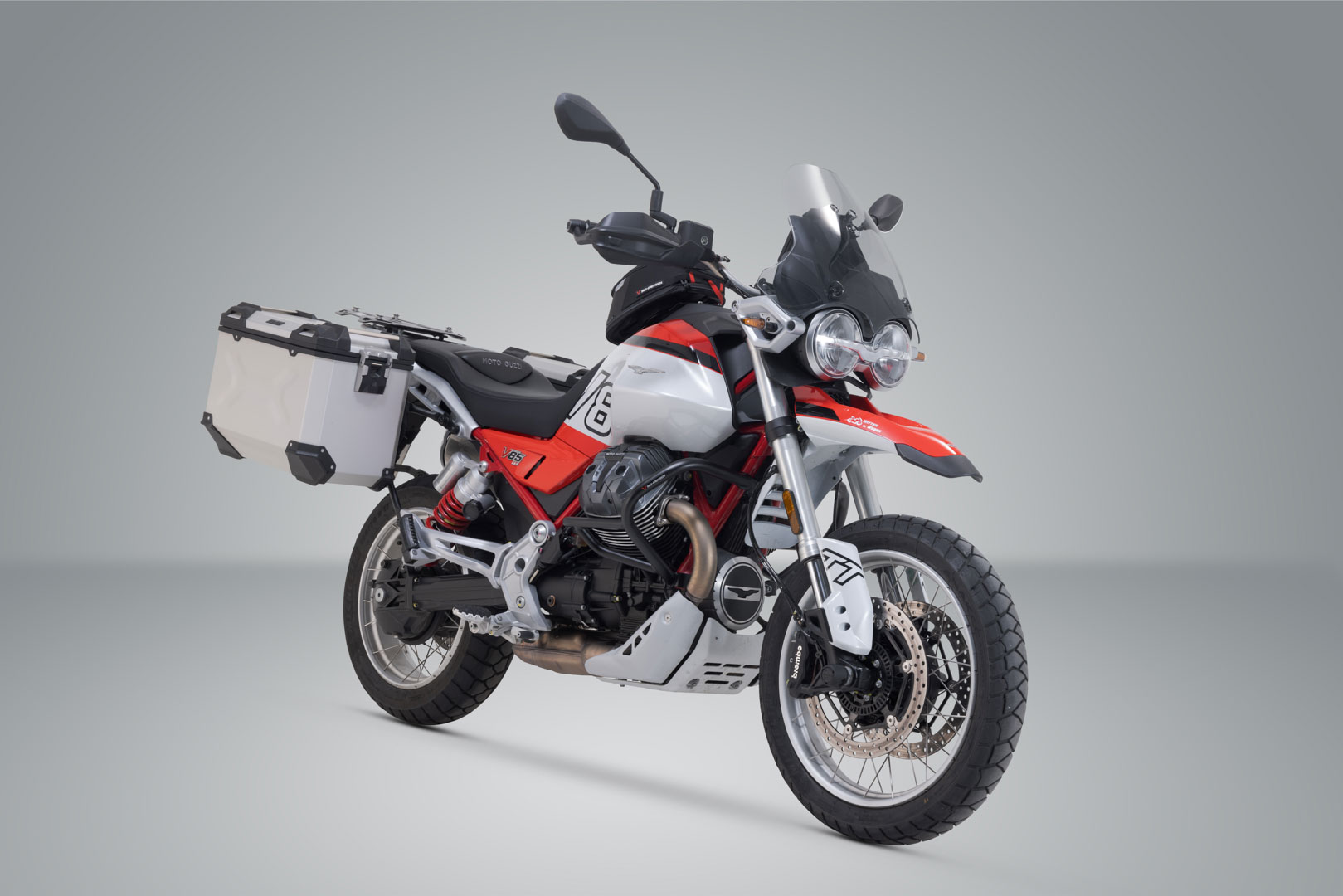 Sistem de carcasă din aluminiu SW-Motech TRAX ADV - Argintiu. 37/45 l. Moto Guzzi V85 TT / Strada (24-). Figura 2