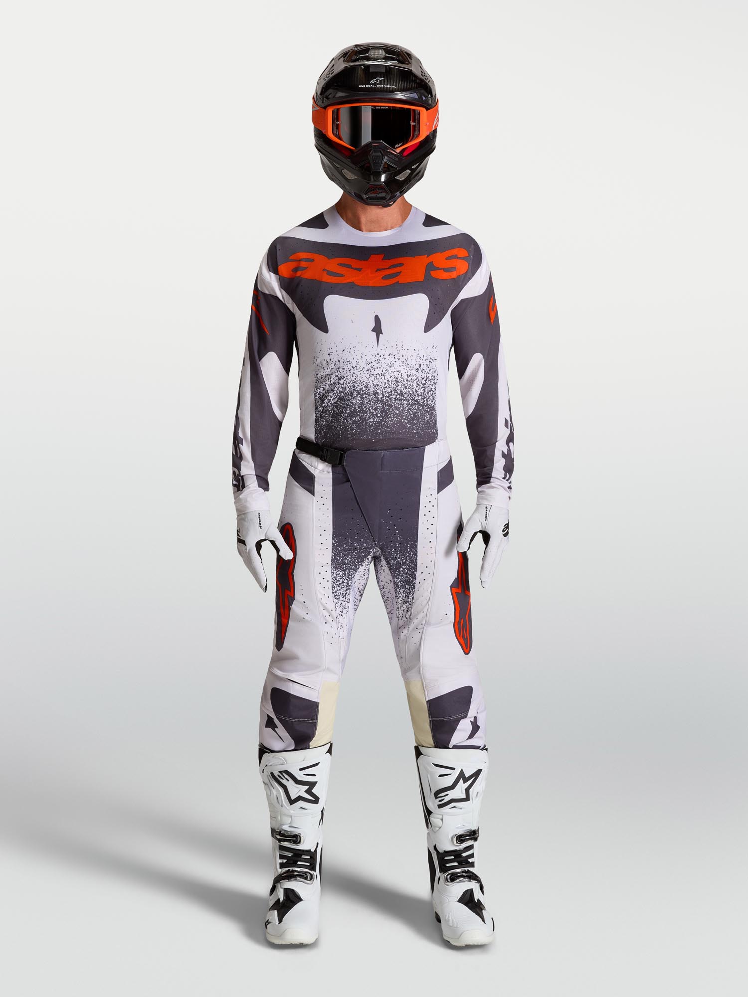 Alpinestars Techstar Swan Motocrossbukser mørkegrå/lilla 30 Figur 6
