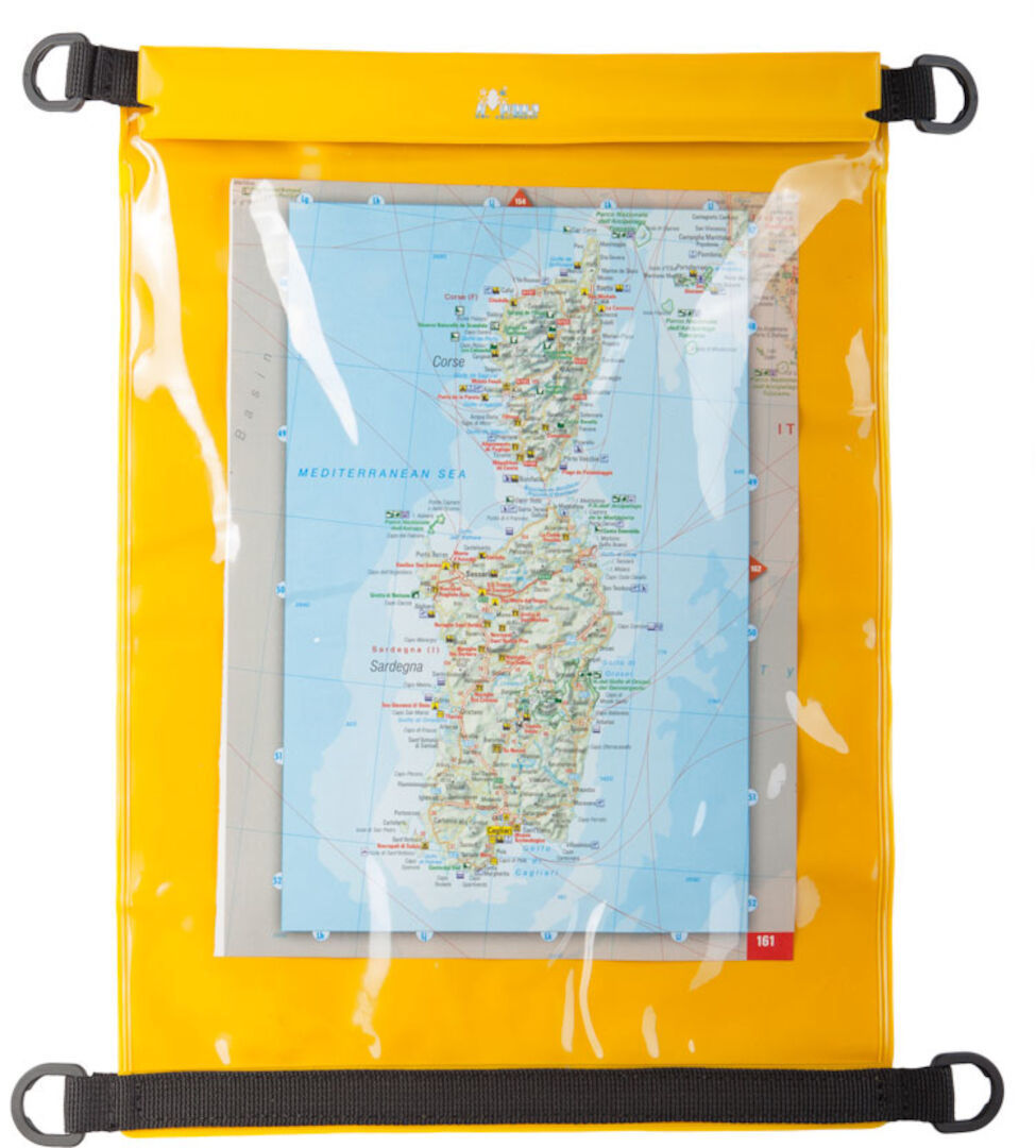 Amphibious DryMap II Saco de mapa impermeável amarelo Figura 1