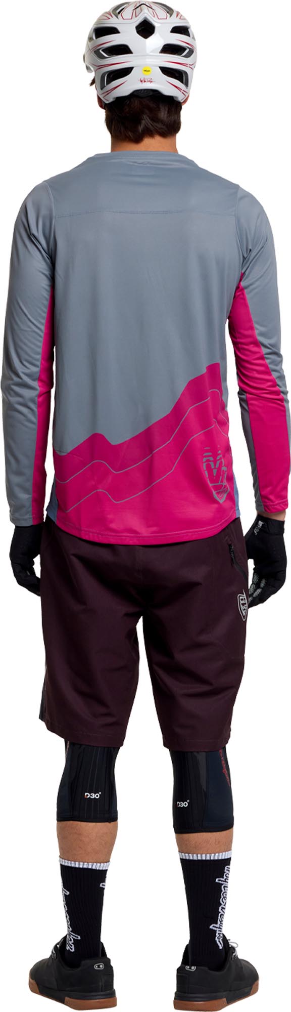 Troy Lee Designs Skyline Pro Descend Bicycle Jersey blue/grey S Figure 13